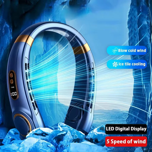 BreezeLoop Wearable Cooling Neck Fan