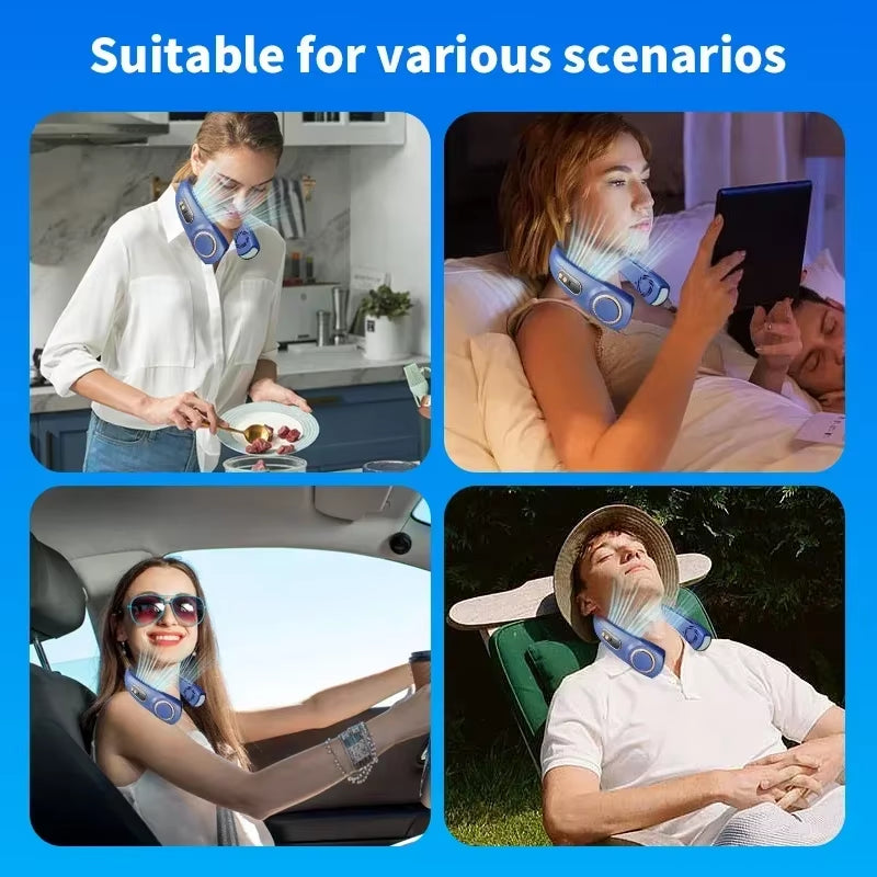 BreezeLoop Wearable Cooling Neck Fan